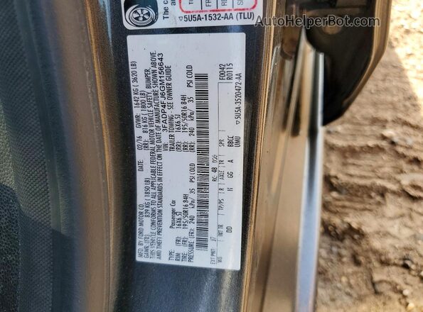 3FADP4FJ6GM156643 2016 FORD FIESTA Серый Вид подкапотного пространства