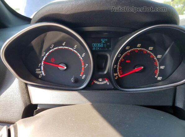 3FADP4GX3GM137759 2016 FORD FIESTA Blue Instrument cluster view