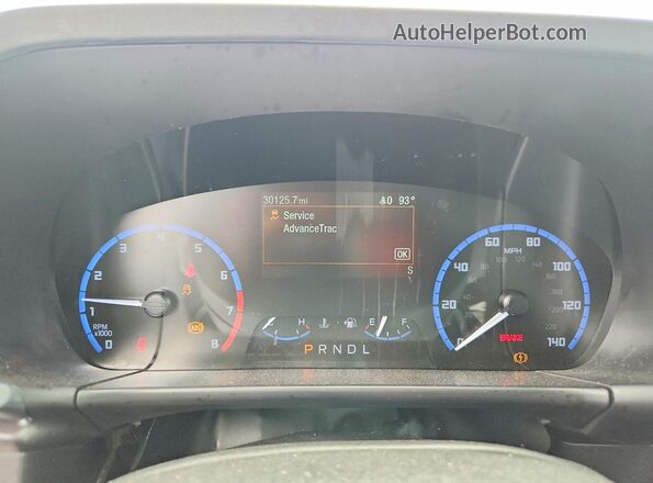 3FMCR9B61RRF31175 2024 FORD BRONCO Gray ხელსაწყოთა პანელის ხედი