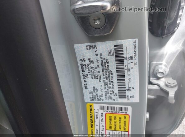 3FMCR9B62PRD48655 2023 FORD BRONCO SPORT Gray Vista del compartimento del motor