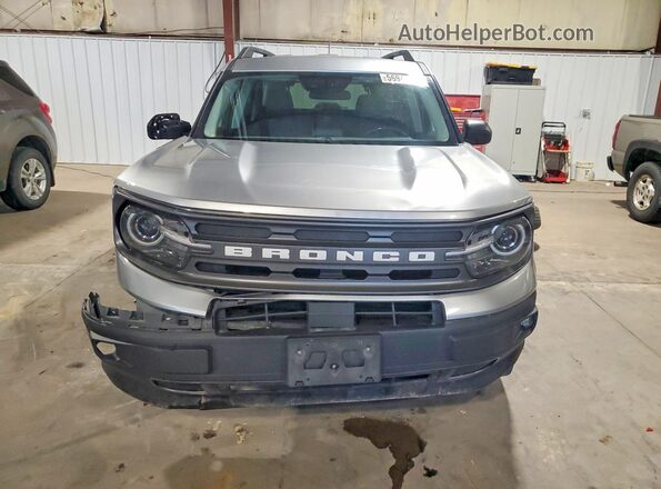3FMCR9B68MRA09183 2021 FORD BRONCO Silver Front view