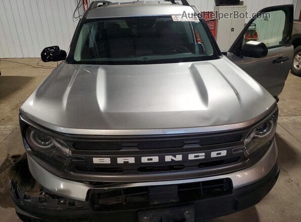 3FMCR9B68MRA09183 2021 FORD BRONCO Silver Engine compartment view