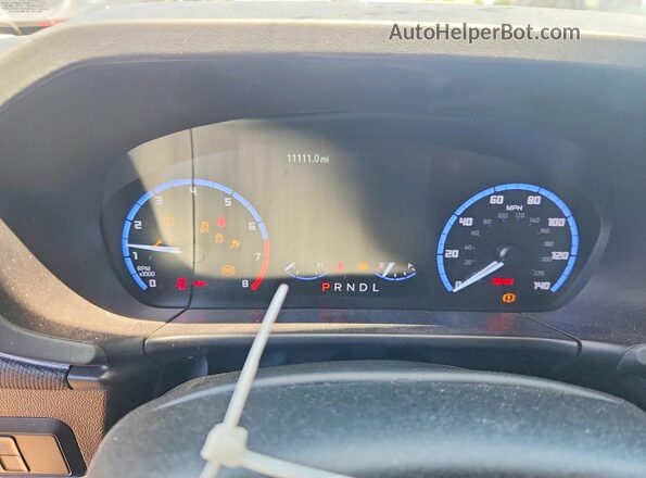 3FMCR9B68PRD45677 2023 FORD BRONCO Red Instrument cluster view