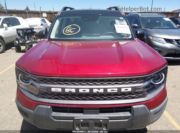 3FMCR9BN2SRF06315 2025 FORD BRONCO SPORT Красный Вид задней части салона