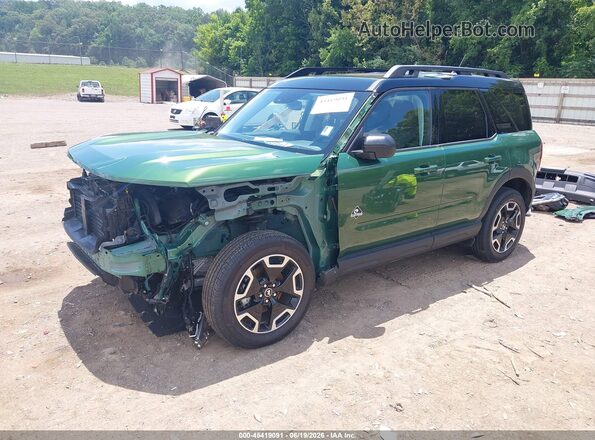 3FMCR9C63RRF18331 2024 FORD BRONCO SPORT Green წინა მარცხენა ხედი სამი მეოთხედიდან