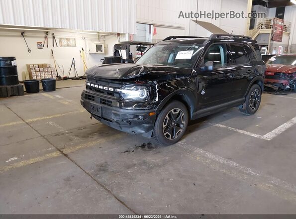 3FMCR9C64NRD03373 2022 FORD BRONCO SPORT Черный Передняя левая четверть