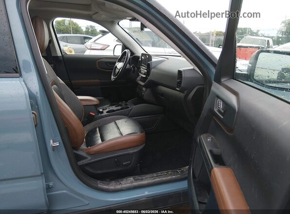 3FMCR9C67MRA00568 2021 FORD BRONCO SPORT Blue Widok wnętrza z przodu