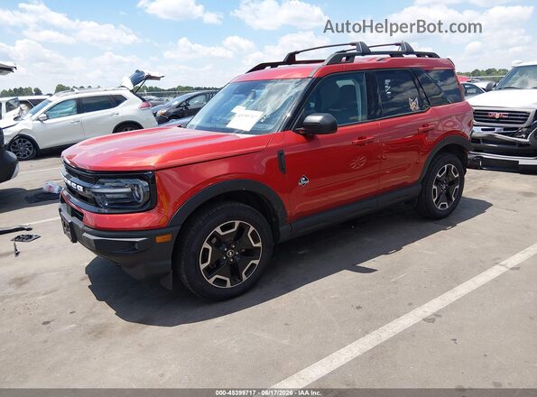 3FMCR9C6XPRD67811 2023 FORD BRONCO SPORT Red წინა მარცხენა ხედი სამი მეოთხედიდან