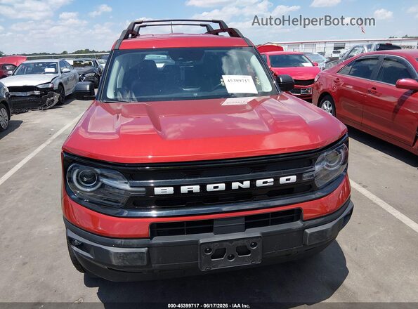 3FMCR9C6XPRD67811 2023 FORD BRONCO SPORT Red უკანა სალონის ხედი