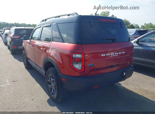 3FMCR9D97PRD16422 2023 FORD BRONCO SPORT Red უკანა მარცხენა