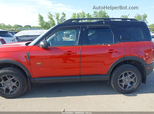 3FMCR9D97PRD16422 2023 FORD BRONCO SPORT Red სალონის 360-გრადუსიანი ხედი