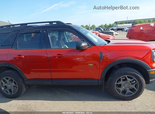 3FMCR9D97PRD16422 2023 FORD BRONCO SPORT Red უკანა სალონის ხედი