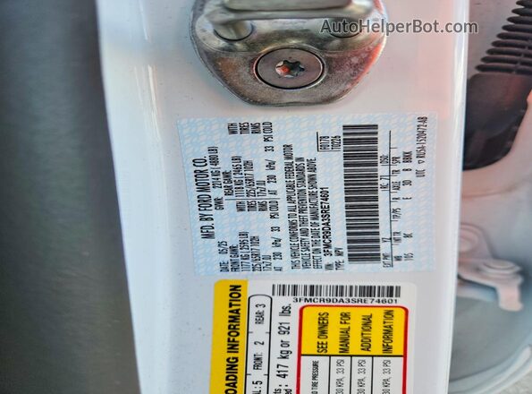 3FMCR9DA3SRE74601 2025 FORD BRONCO White 360 interior view