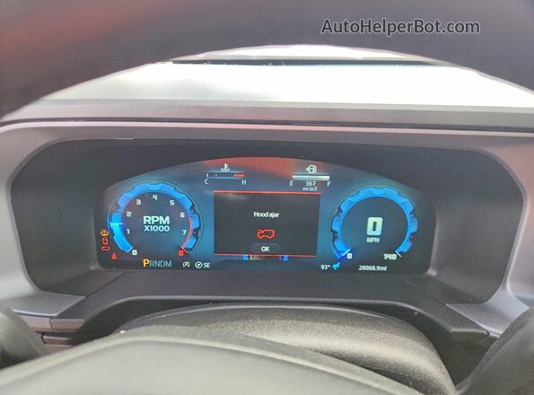 3FMCR9DA3SRE74601 2025 FORD BRONCO White Instrument cluster view