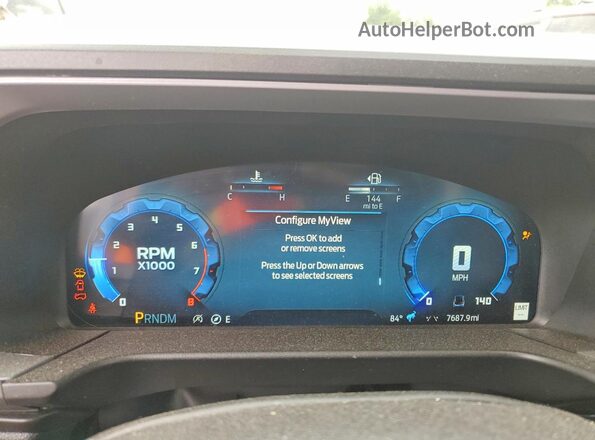 3FMCR9DA6SRE69473 2025 FORD BRONCO White Instrument cluster view