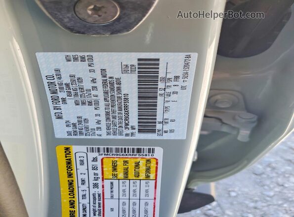 3FMCR9G6XRRF55810 2024 FORD BRONCO Gray Вид наклейки з VIN-кодом