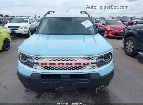 3FMCR9GN6SRF62637 2025 FORD BRONCO SPORT Blue Widok zestawu wskaźników