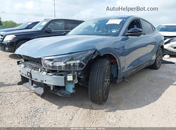 3FMTK3R4XRMA03136 2024 FORD MUSTANG MACH-E Blue Передня ліва чверть