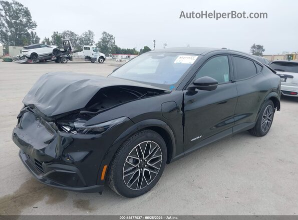 3FMTK3R72SMA39578 2025 FORD MUSTANG MACH-E Black Առջևի ձախ երեք քառորդ տեսարան