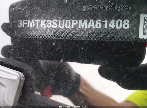 3FMTK3SU0PMA61408 2023 FORD MUSTANG MACH-E Black Vista del compartimento del motor