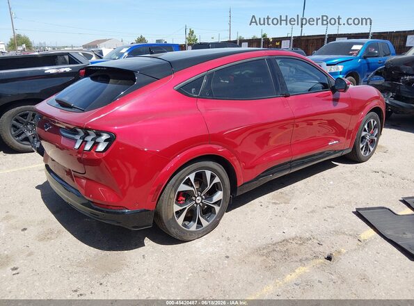 3FMTK3SU8MMA10878 2021 FORD MUSTANG MACH-E Red Tył prawy