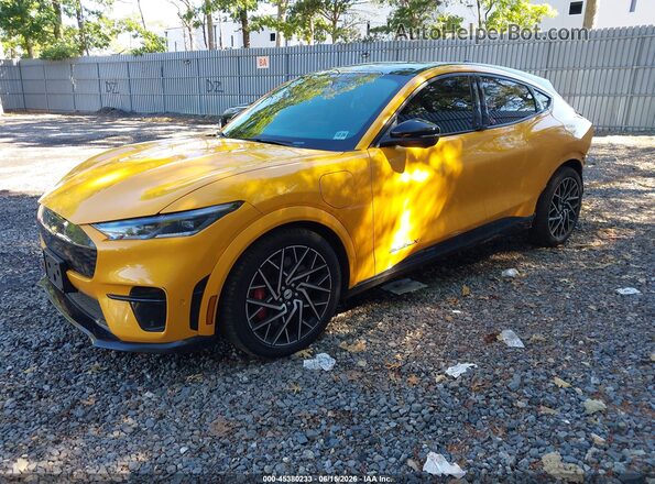 3FMTK4SX1MME03718 2021 FORD MUSTANG MACH-E Yellow Przód lewy