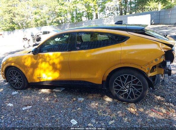 3FMTK4SX1MME03718 2021 FORD MUSTANG MACH-E Yellow Widok wnętrza 360 stopni