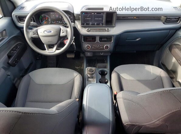 3FTTW8A30RRA32138 2024 FORD MAVERICK Blue Dashboard view