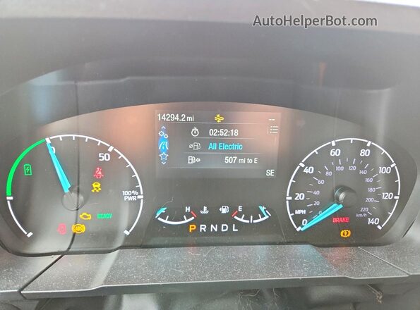 3FTTW8E34PRA11042 2023 FORD MAVERICK Silver Вид щитка приладів