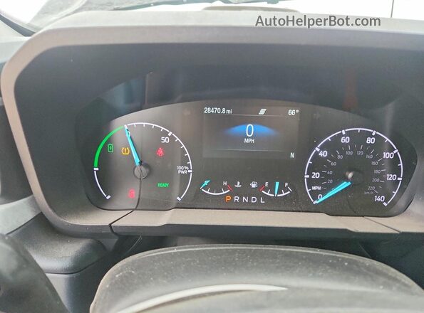 3FTTW8E39PRA71835 2023 FORD MAVERICK Black Instrument cluster view