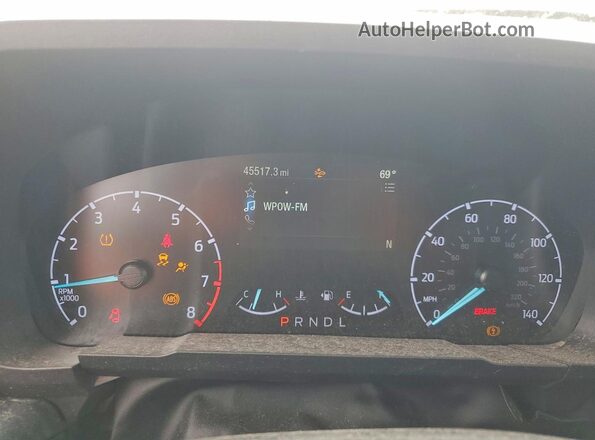 3FTTW8F98PRA83865 2023 FORD MAVERICK White Вид щитка приладів