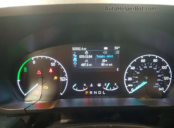 3FTTW8H36RRA05709 2024 FORD MAVERICK Silver Instrument cluster view