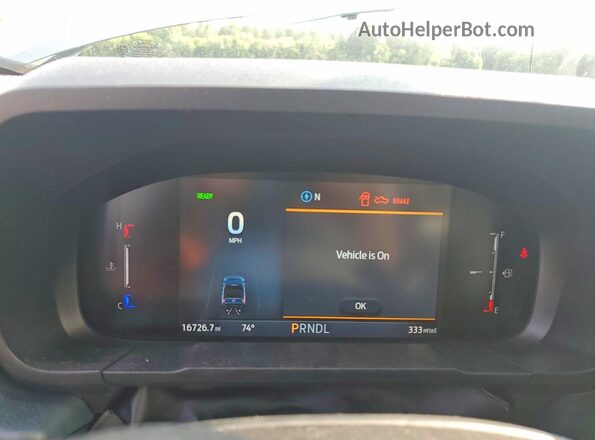 3FTTW8H36SRA95482 2025 FORD MAVERICK Blue Vista del cuadro de instrumentos