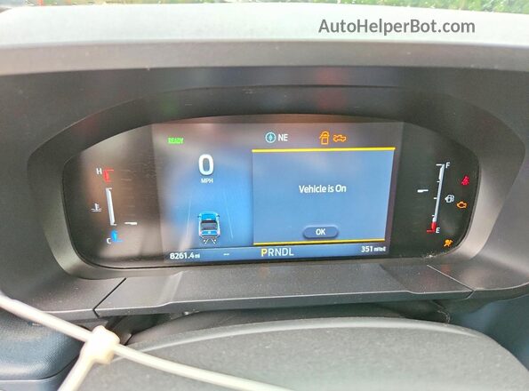 3FTTW8H3XSRB53433 2025 FORD MAVERICK Gray ხელსაწყოთა პანელის ხედი