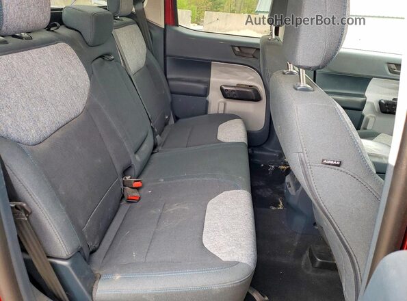 3FTTW8JA2SRA07598 2025 FORD MAVERICK Red Rear seats view