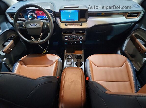3FTTW8S93RRB30132 2024 FORD MAVERICK Blue Widok deski rozdzielczej