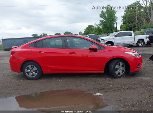 3G1BC5SM5HS559263 2017 CHEVROLET CRUZE Red უკანა სალონის ხედი