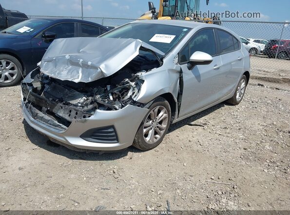 3G1BC6SM0KS600752 2019 CHEVROLET CRUZE Серебряный Передняя левая четверть
