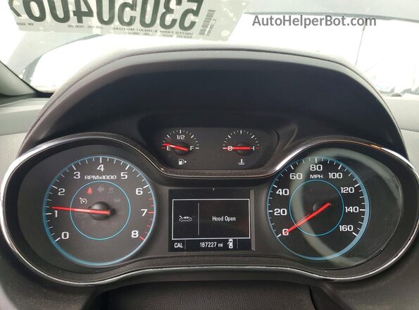 3G1BD6SM5JS650803 2018 CHEVROLET CRUZE Черный Вид щитка приборов