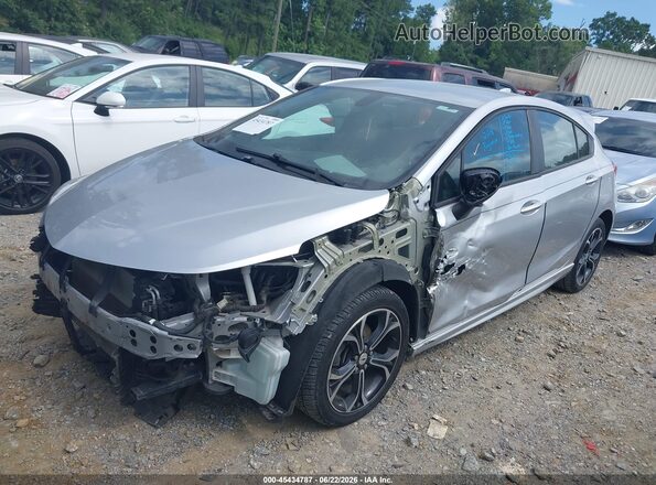 3G1BE6SM0KS603824 2019 CHEVROLET CRUZE Серебряный Передняя левая четверть