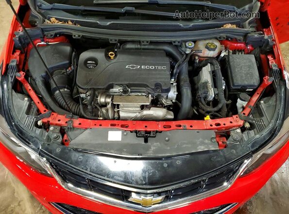3G1BE6SM2HS584119 2017 CHEVROLET CRUZE Red Vista interior trasera