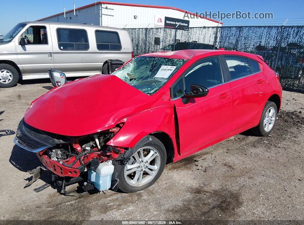3G1BE6SM3JS641563 2018 CHEVROLET CRUZE Red Առջևի ձախ երեք քառորդ տեսարան