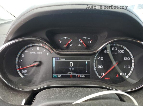 3G1BE6SM4JS514532 2018 CHEVROLET CRUZE Gray ხელსაწყოთა პანელის ხედი