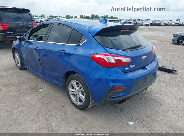 3G1BE6SM5JS593354 2018 CHEVROLET CRUZE Blue Trasero izquierdo