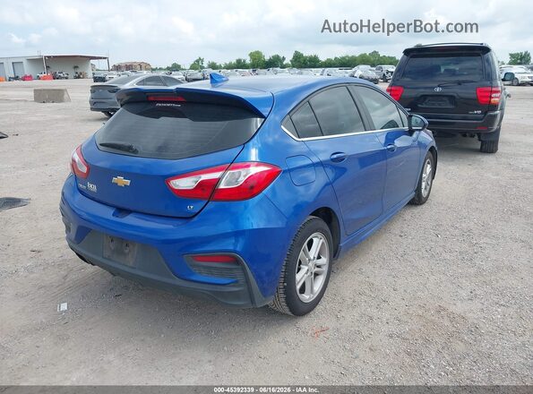 3G1BE6SM5JS593354 2018 CHEVROLET CRUZE Blue Trasero derecho