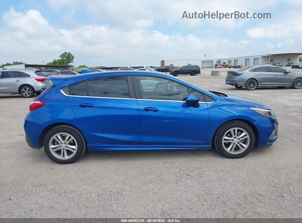 3G1BE6SM5JS593354 2018 CHEVROLET CRUZE Blue Vista interior trasera
