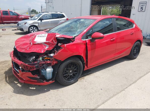 3G1BE6SM7HS582883 2017 CHEVROLET CRUZE Red Առջևի ձախ երեք քառորդ տեսարան