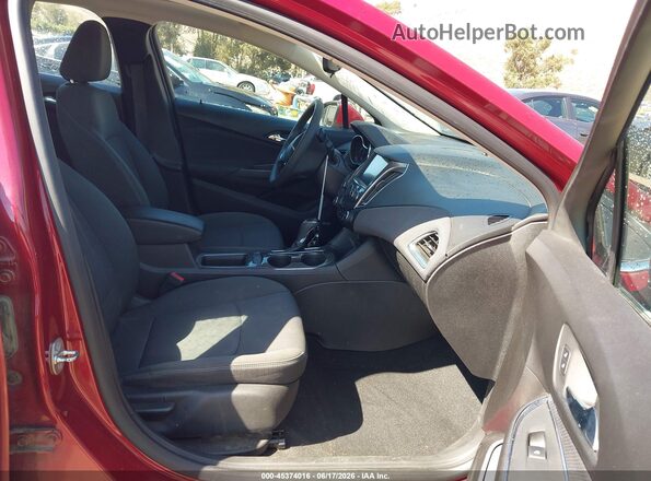 3G1BE6SM7JS600482 2018 CHEVROLET CRUZE Red Widok wnętrza z przodu