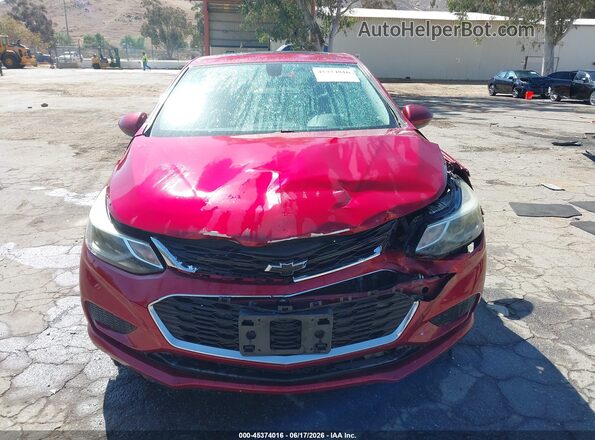3G1BE6SM7JS600482 2018 CHEVROLET CRUZE Red Widok wnętrza z tyłu