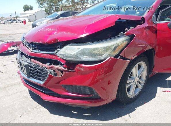 3G1BE6SM7JS600482 2018 CHEVROLET CRUZE Red Widok zestawu wskaźników